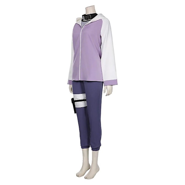 Anime Cosplay Halloween Cosplay Hyuga Hinata Peruk Mörk Lila Lång Söt Peruk Hyuga Hinata Cosplay Black L