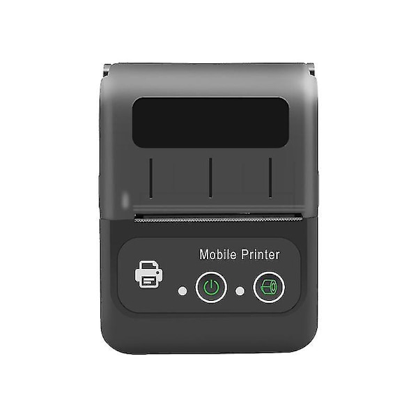 Bluetooth kvittoskrivare, 58mm mini trådlös pos kvittoskrivare 2" mobil thermal Läderbälte skrivare Small Business Restaurant, null none
