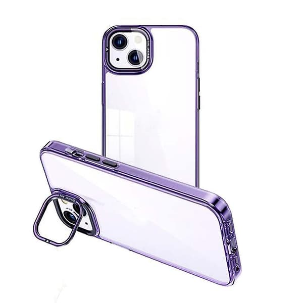 Invisible Holder phone case för iPhone 15 Purple