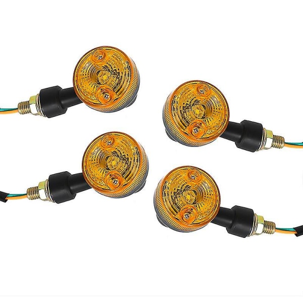 Nya 4 X LED-blinkers 6v Blinkers Amber Motorcykel Blinkers 6 Volt Blinkers Motorcykel null none