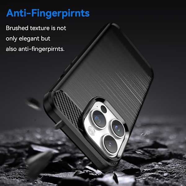 TPU phone case för iPhone 15 Pro Max Black