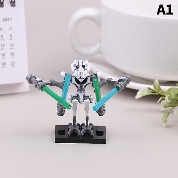 Anime Star Wars General Grievous Model Monterade byggstenar Barnleksaker Present White A1