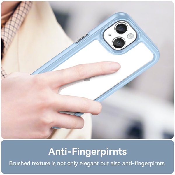 Akryl + TPU phone case för iPhone 15 Plus Blue