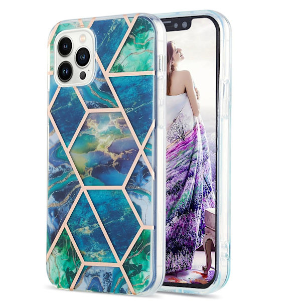 Marble TPU- case för iPhone 15 Pro Multicolor