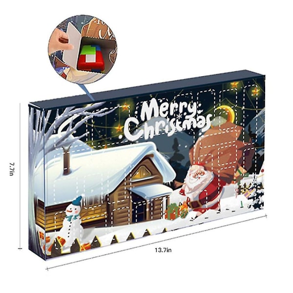 2023 Christmas Brain Teaser Pussel Adventskalender Xmas Countdown Present Blind Box Stor utmaning leksaker för tonåringar Barn Vuxna