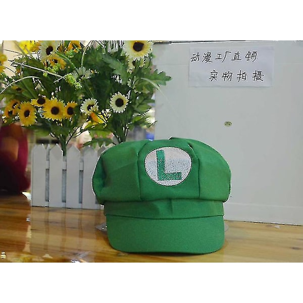 Anime Super Hat Cap Luigi Bros Brev Printed Tecknad Baseball Dräkt För Vuxen Hattar Waluigi Wario Odyssey Cappy 3d Hat_x white