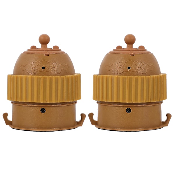 1 set Moxibustion Pot Portable Guasha Pot Plast Moxa Burner Body Care Tool Brown 6.5X5.5cm