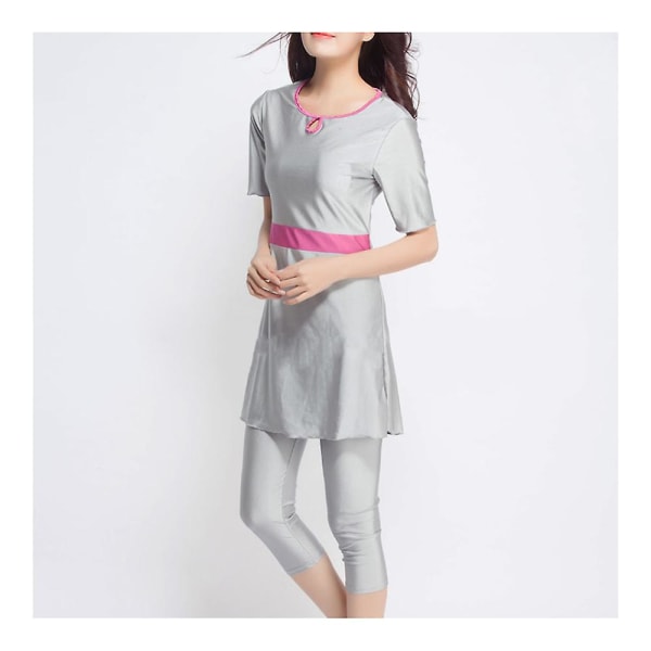 Musilim Baddräkt Baddräkt Burqini Hw10e Rose Red XL