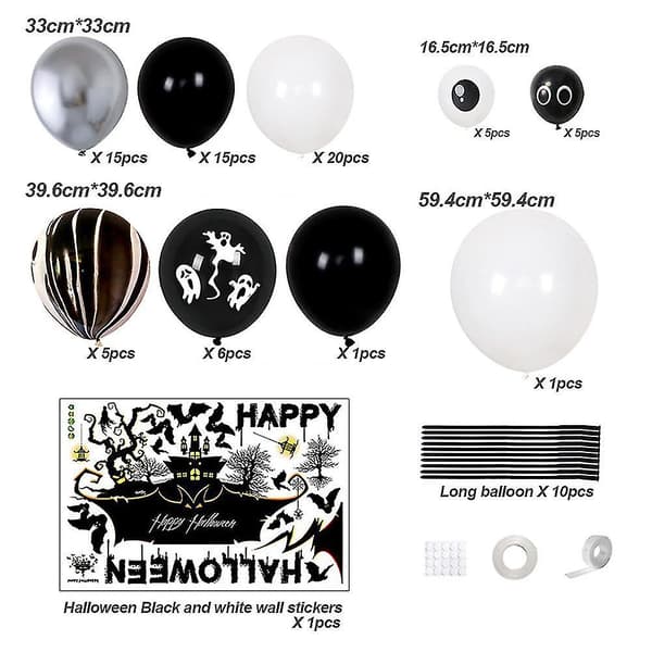 Halloween Balloons Kit, Halloween-temafest för barn 5