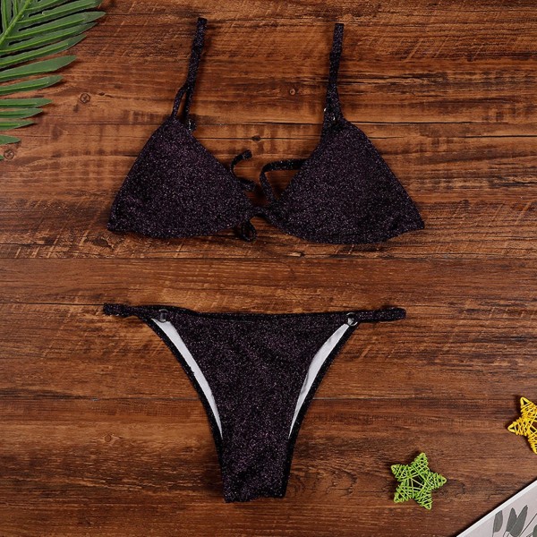 Baddräkt i plusstorlek för kvinnor Baddräkt för kvinnor Print Baddräkt fylld SET med massivt print Badkläder Strandkläder Baddräkter Purple M