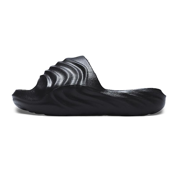 Strandtofflor för män Modesandaler Utomhus Halkfria inomhusskor 3B3069 Black 41-42