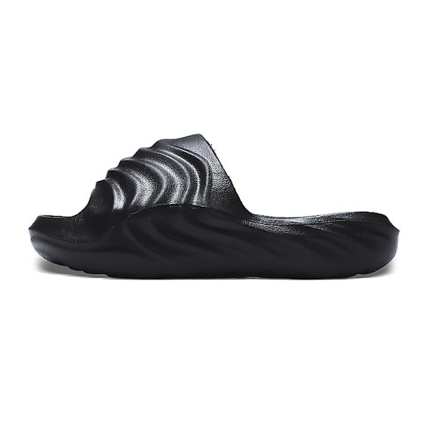 Strandtofflor för män Modesandaler Utomhus Halkfria inomhusskor 3B3069 Black 43-44