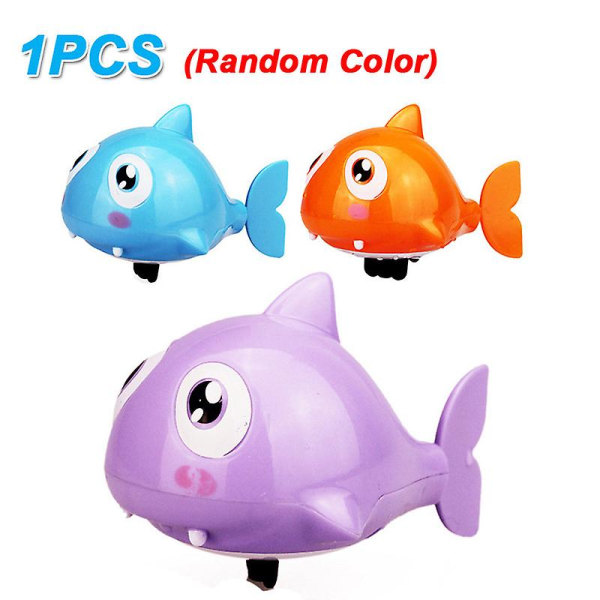 Baby Barn Söt Anka Pingvin Ägg Vattenspray Sprinkler Badrumsstänk Dusch Simvatten Vattenleksaker För barn Present C 1pcs shark