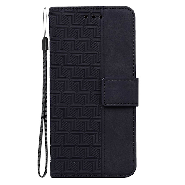 Geometriskt präglat case för iPhone 15 Black