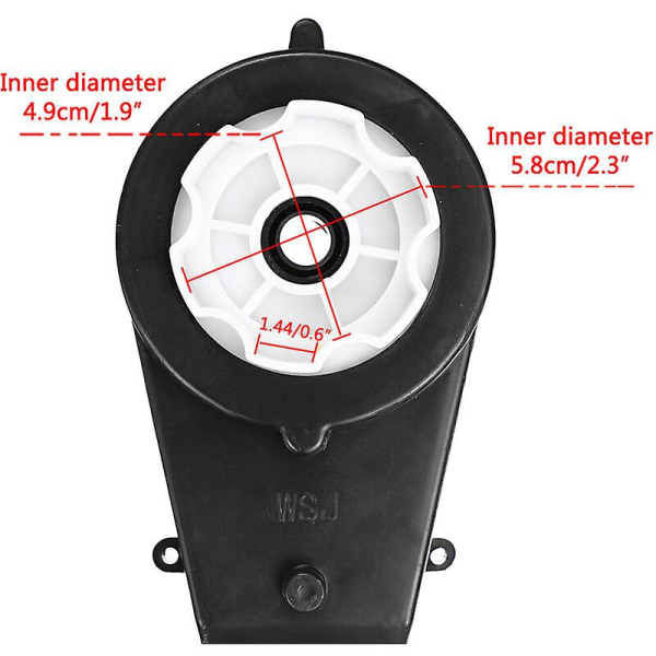 2st 12v 550-30000rpm Elbil Motor Växellåda Reservdelar null none