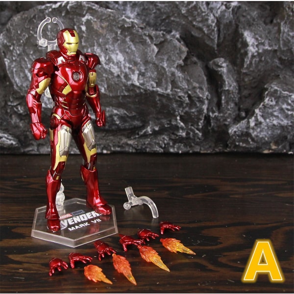 Zd Toys Marvel Iron Man Mk1 Mk2 Mk3 Mk4 Mk5 Mk6 Mk7 Mk42 Mk43 7&quot; Film Actionfigur Iron-man Mark 1 2 3 4 5 6 7 42 43 Legends C MK7 A - Loose