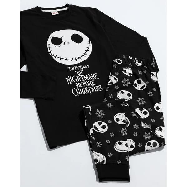 Mardröm före jul pyjamas set för män Black/White S