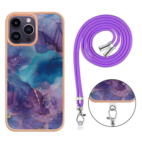IMD TPU- case för iPhone 15 Pro Purple