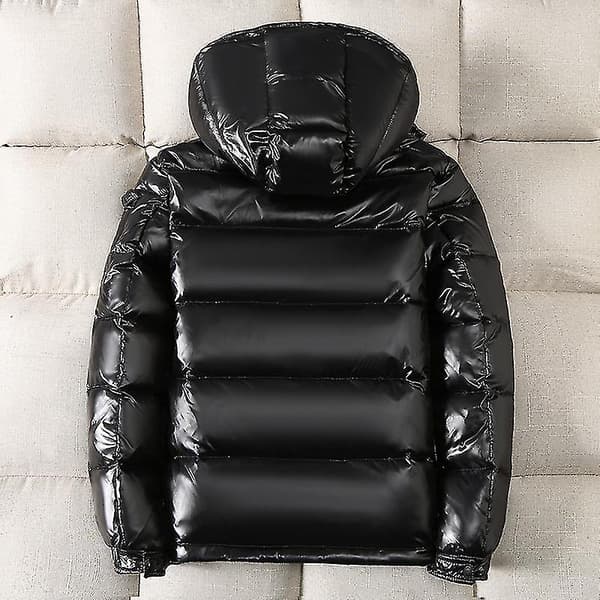 Herr Shiny Down Jacket Herr Vinterjacka Ståkrage Dunjacka Med Hoodbest Present Till Jul Red L