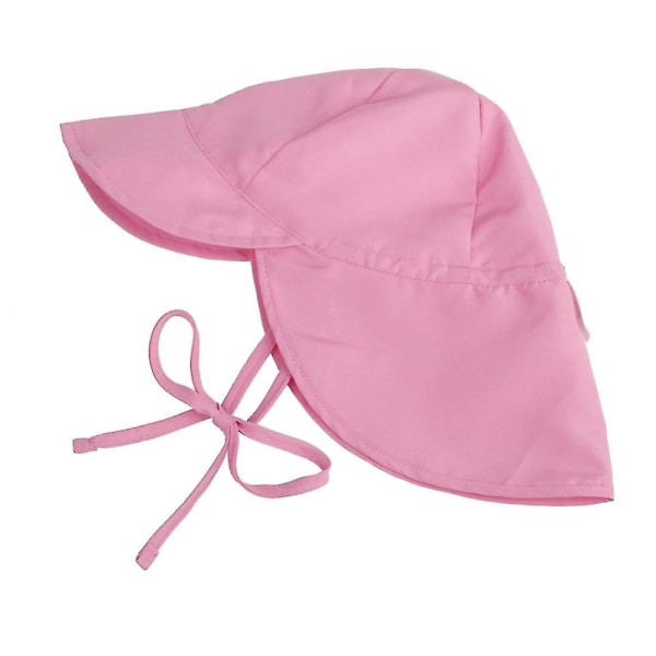Sommar Solhatt Hals Cover Beach Flap Cap Andas För Barn Pojke Flicka Pink S