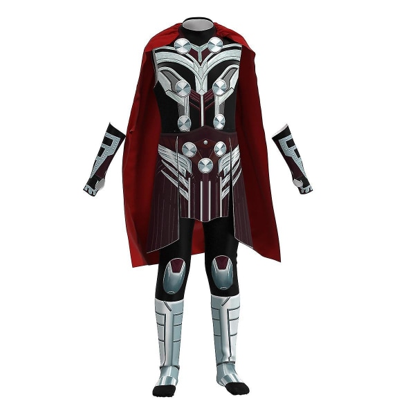 Thor Love And Thunder Barn Vuxen Kostym Halloween Cosplay Jumpsuit Cloak Outfit-y Thor Women Kids M 130