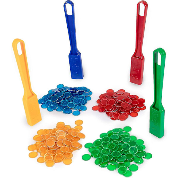 Magnetiska bingostavar, 4-pack - Bulk för senior- och familjespelkvällar - Pedagogiska stamsatser null none