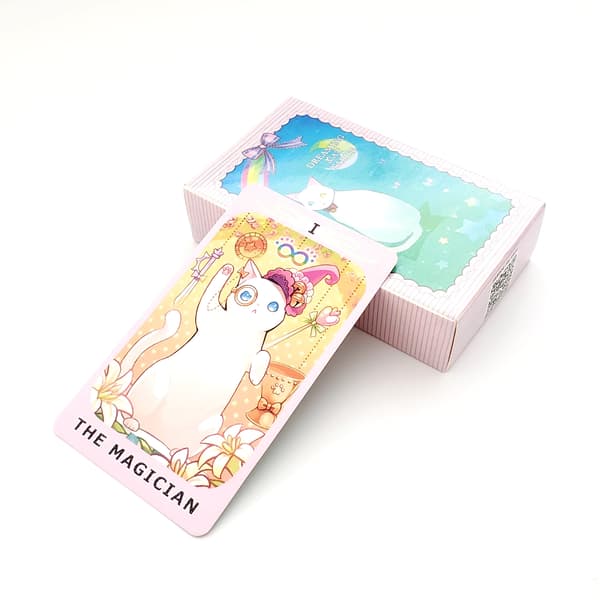 Drömmande katt tarot Utläggning av kort