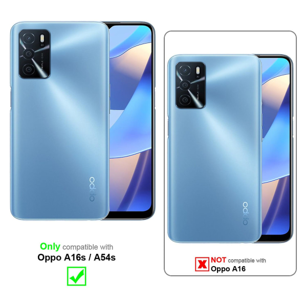 Oppo A16s / A54s Hülle Handy Cover TPU- case - matta färger CANDY DARK BLUE A16s / A54s