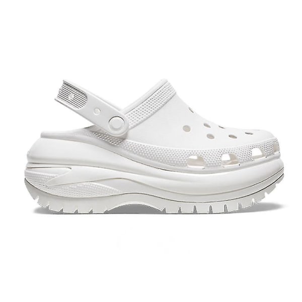 Venalisa Dam Classic Mega Crush Clog Tjock Eva Platform Skor Tjock sula Slip On Sandaler white 34-35