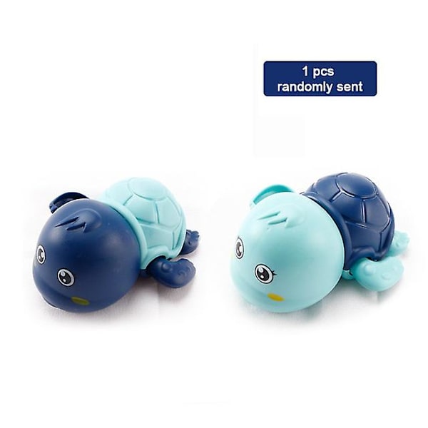 Baby Djur Söt tecknad sköldpadda krabba Klassisk baby Spädbarnsbadkedja Clockwork Toy For Kid 2020 Nyaste C blue 2