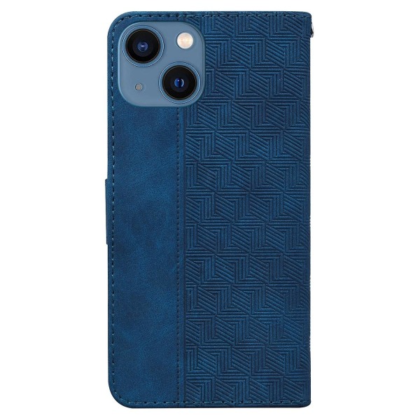 Geometriskt präglat case för iPhone 15 Plus Blue