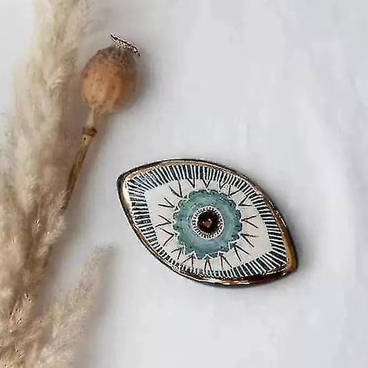 Blue Evil Eye Vägghängande guldprydnad, hemskyddsberlock L