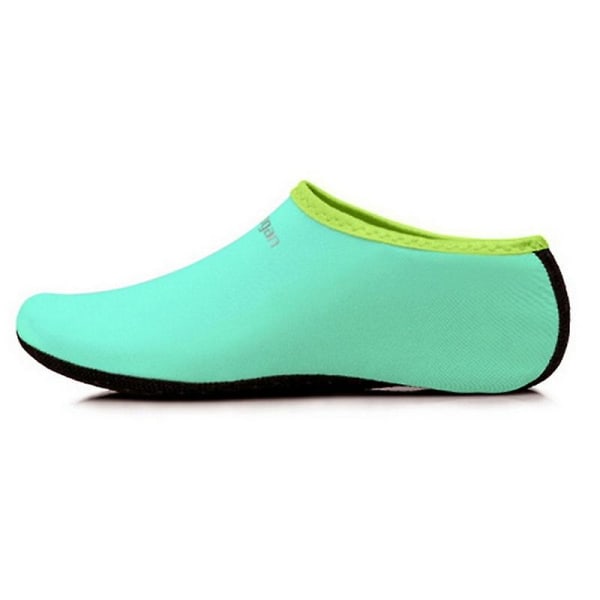 Unisex vattenskor Simning Dykstrumpor Sommar Aqua Beach Sandal Platt Sko Seaside Halkfri Sneaker Strumpor Toffel För män Kvinnor C 38-40 XL Light Green