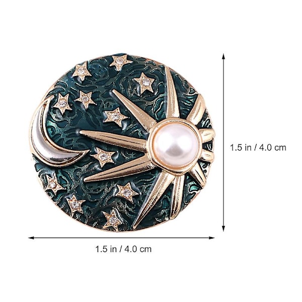 1 st Creative Portable Praktisk Brosch Legering Brosch För Par Kläder Ornament As shown 4X4cm