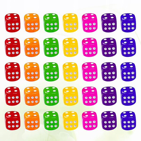 Transparent Dice Akryl Underhållning Tärning Brädspel Toy For Night Bar Pub Ktv null none