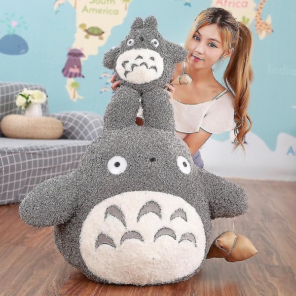 20-70cm Jätte plysch Totoro Leksaker Tecknad Tonari Ingen Totoro plyschkudde Härliga fyllda dockor För barn Flickor Födelsedagspresenter Hög kvalitet 50cm