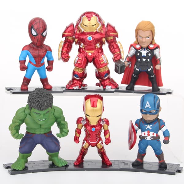 6-pack Avengers: Infinity War Hulk Iron Man Spider-Man