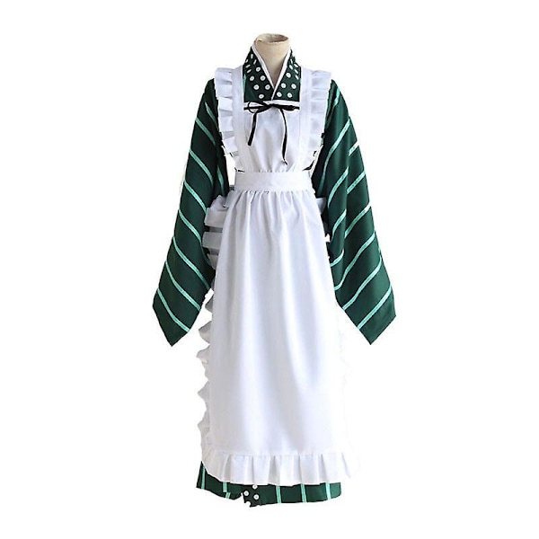 Ujimatsu Chiya Cosplay Är Order A Rabbit Cosplay Anime Kostym Gochuumon Wa Usagi Desu Ka Cosplay Catering Maid Kostym XL