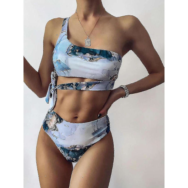 Ny Bikini Sexig Dambaddräkt Hög midja Baddräkt Dambaddräkt Strandkläder 6378 NO 1 M