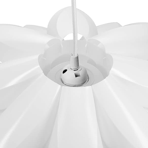 Lotus lampskärm-installation Pendel-tak Light-e27 Socket Kit med takfäste-50x30cm null none