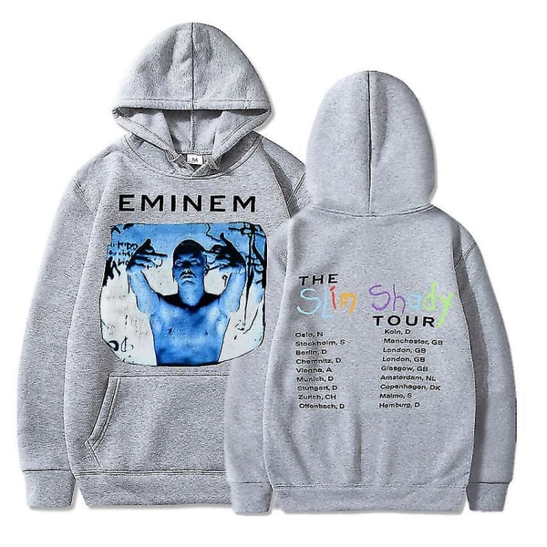 Eminem Anger Management Tour 2002 Hoodie Vintage Harajuku Funny Rick Sweatshirts Långärmade Herr Dam Pullover Mode Gary15 L