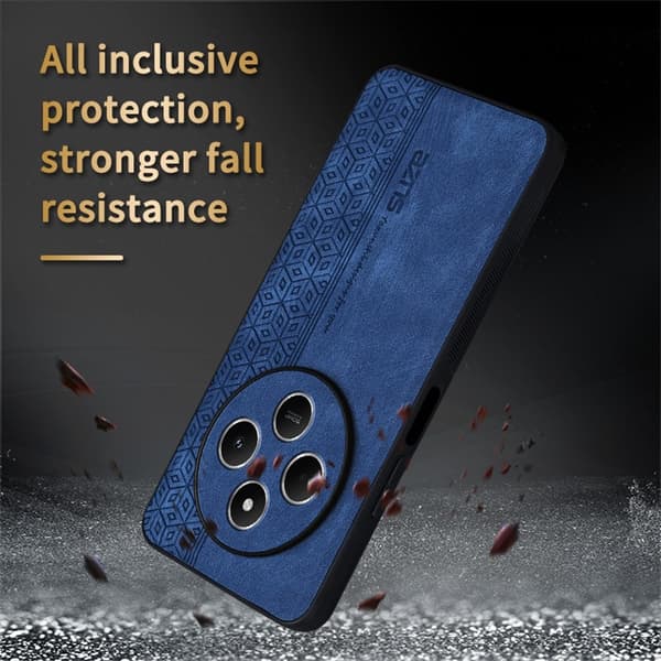 SKALO Xiaomi Redmi 14C AZNS PU-lædercover - Brun Brun
