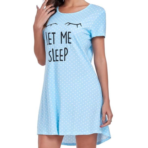 Modekjoler til kvinders hjemmetøj Light blue polka dot LET ME M