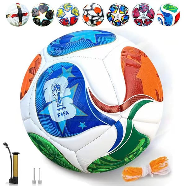 Samme model maskinsyet fodbold til EM 5 elev træningsfodbold 26 World Cup Ball needle, mesh bag, air pump