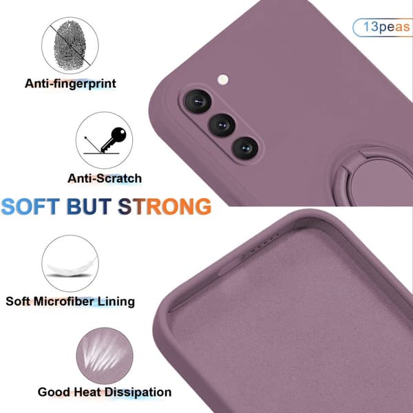 Samsung Galaxy S24 Cover Med Ringholder Lilla