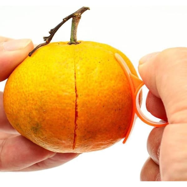 Snail Finger Ring Orange Peeler - 10-pack, Creative Citrus Fruit Peeling Tool, Easy and Efficient
