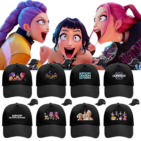 Kpop Witch Hunt borrelåsjusterbar baseballcaps pustende mesh duckbillcaps barn White - E