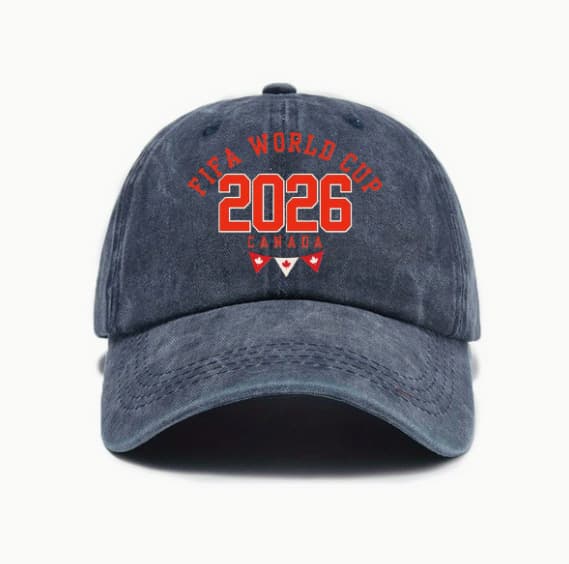 2026 USA Canada Mexico verdenscup vasket trykt baseballcaps for kvinner utendørs solhatt for menn Baolan-E model adjustable size