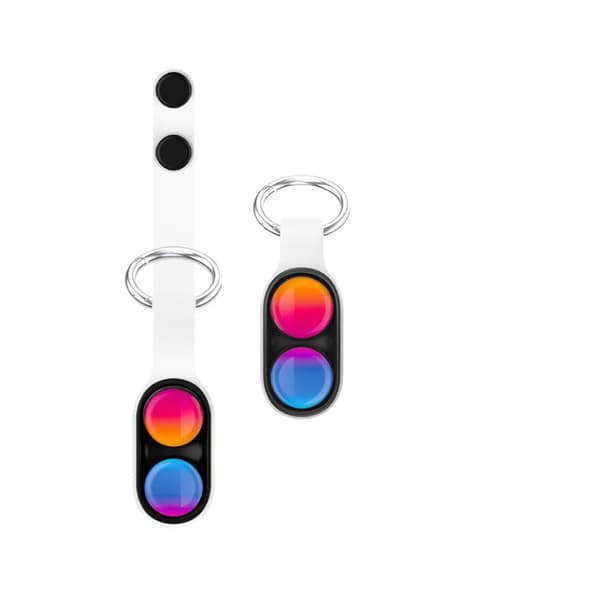 2 nye, mærkelige og kedelige dekompressionslegetøj Blue keychain [plug-in version]_2