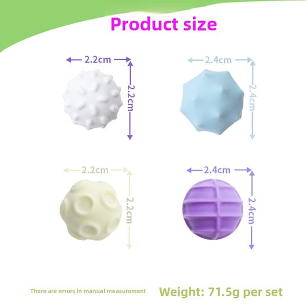 Sensorisk magnetisk boll i silikon Ny konstig elastisk magnetisk sensorisk leksak Dekompressionsmagnetisk sensorisk boll 2 uppsättningar Large purple series
